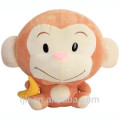 Singe en peluche personnalisé avec banane